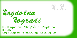 magdolna nogradi business card